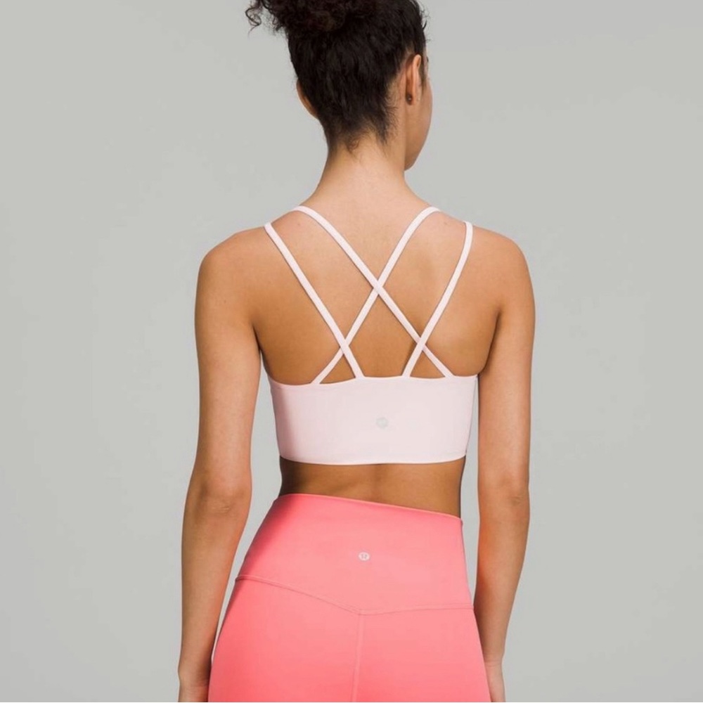 Lululemon Like a Cloud Longline Bra B/C Cup in Strawberry Milkshake Size 4